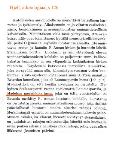 Israelin arkeologiaa 1911 Hjelt