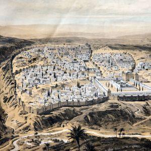 Jerusalemin koulukartta noin 1900 kertoi Jeesuksen ajasta