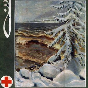 Julhälsnina 1945. Punainen Risti, kannessa Akseli Gallén-Kallelan maalaus