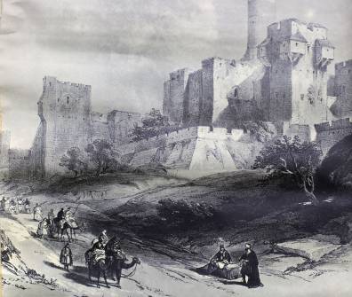 Jerusalemin muurilla noin 1860