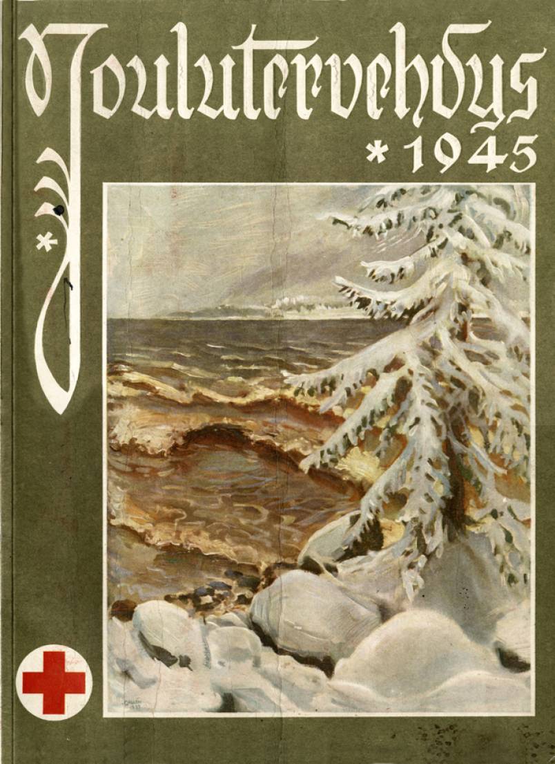 Akseli Gall�n-Kallelan ty� Joulutervehdyksen kannessa 1945